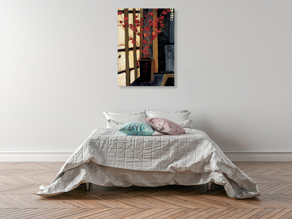 Japanese Lanterns Wall Art Print on the wall