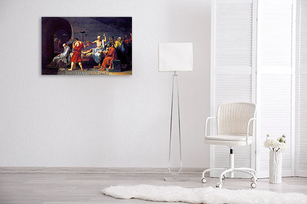 Jaques Louis David | The Death of Socrates on the wall