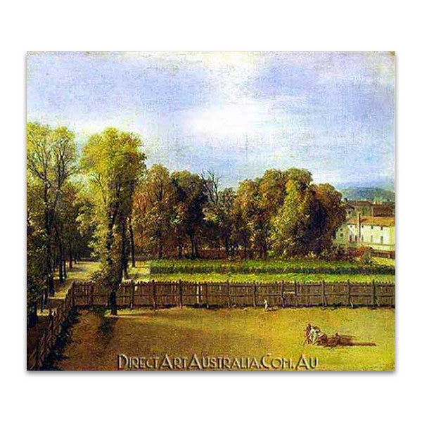 Jaques Louis David | View of the Garden of the Luxembourg Palace