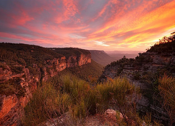 Katoomba Sunset Wall Art Print