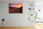 Katoomba Sunset Wall Art Print on the wall