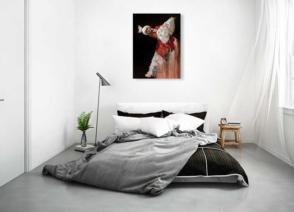 Kazak Dancer Wall Art Print on the wall
