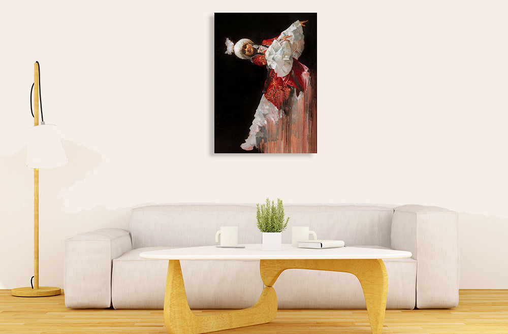 Kazak Dancer Wall Art Print on the wall