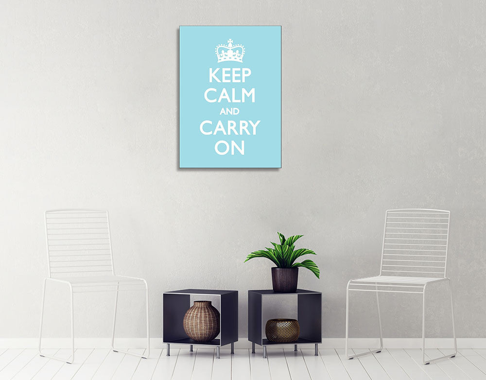 Keep Calm Wall Art Print on the wall