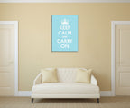 Keep Calm Wall Art Print on the wall