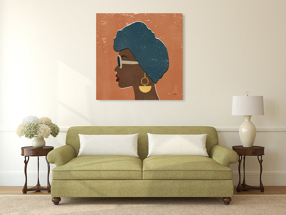 Kenya Couture II Wall Art Print on the wall