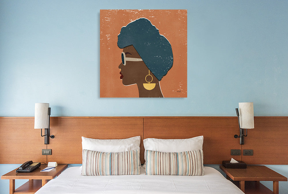 Kenya Couture II Wall Art Print on the wall