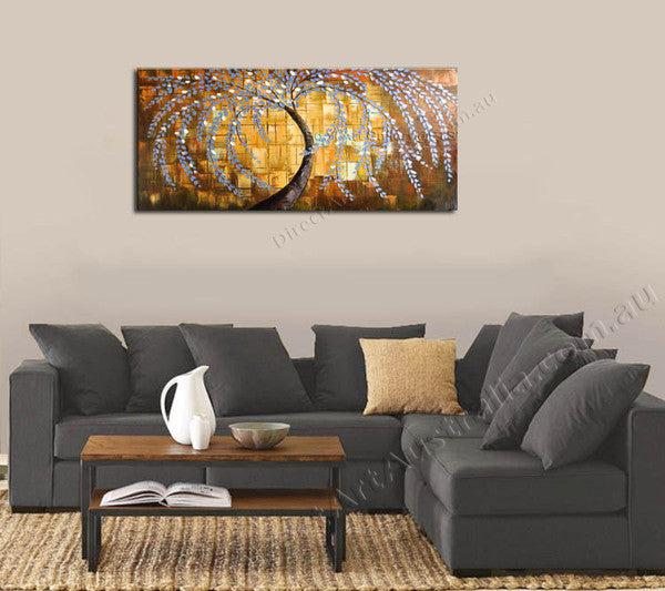 Knife Painting SAH142 on the wall