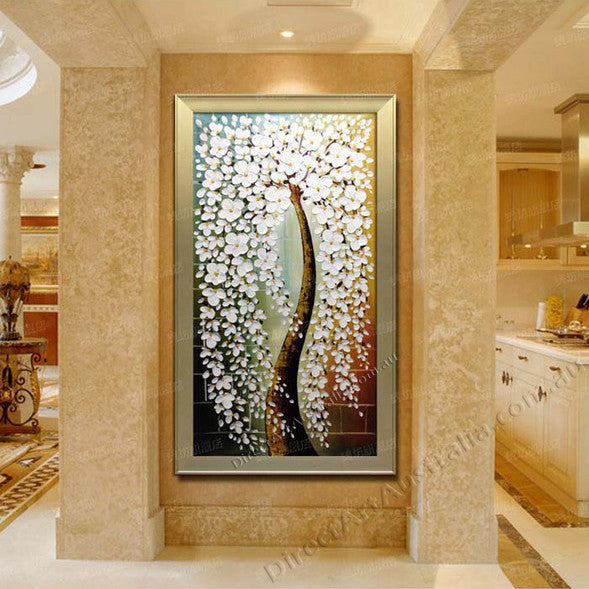 Knife Painting SAH143-4 on the wall
