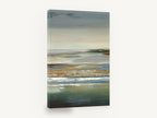 Quiet Tidal Flats, abstract tidal flats coastal landscape, coastal canvas wall art print ready to hang