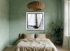 Mast and Canvas coastal canvas print on the wall of a bedroom