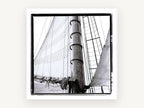 Mast and Canvas, coastal canvas wall art print, front view