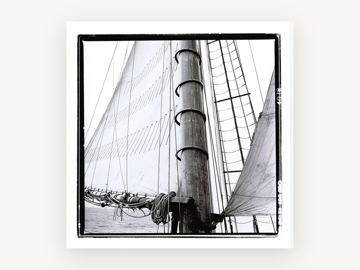 Mast and Canvas, coastal canvas wall art print, front view