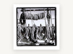 Coiled Rigging Lines, coastal canvas wall art print, front view