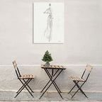 La Fashion IV Wall Art Print on the wall