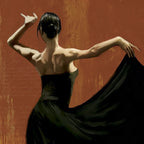 Lady Dancing Samba I Wall Art Print