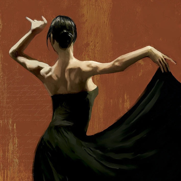 Lady Dancing Samba I Wall Art Print