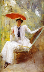 Roberts | Lady with a Parasol
