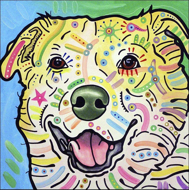 Laughing Labrador Wall Art Print
