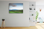 Lavender Farm Queensland Wall Art Print on the wall