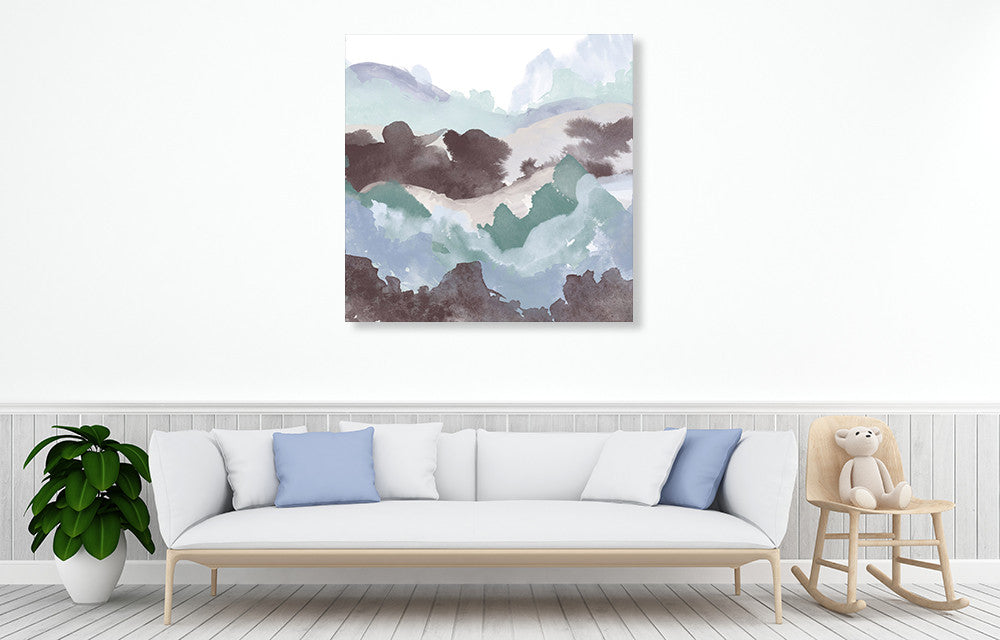 Layers of Winter B Wall Art Print on the wall