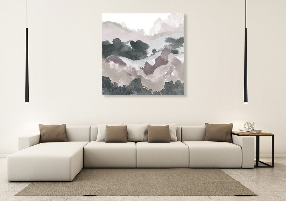 Layers of Winter D Wall Art Print on the wall