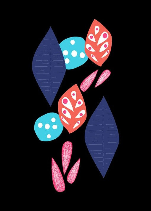 Leaf Pattern I Wall Art Print