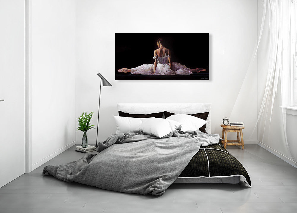 Leg Stretch Wall Art Print on the wall