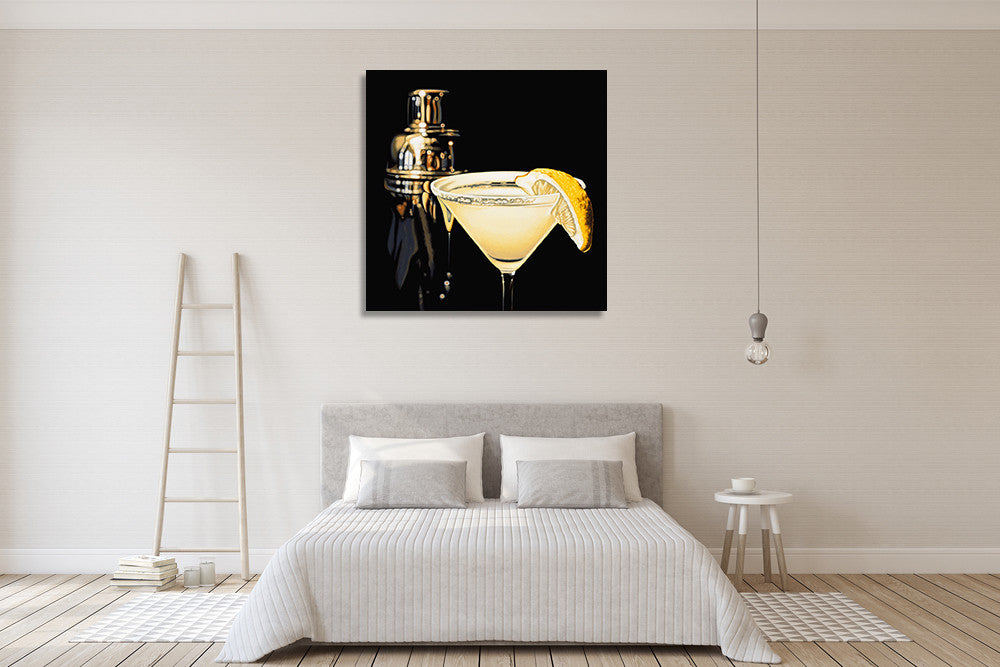 Lemon Drop Wall Art Print on the wall