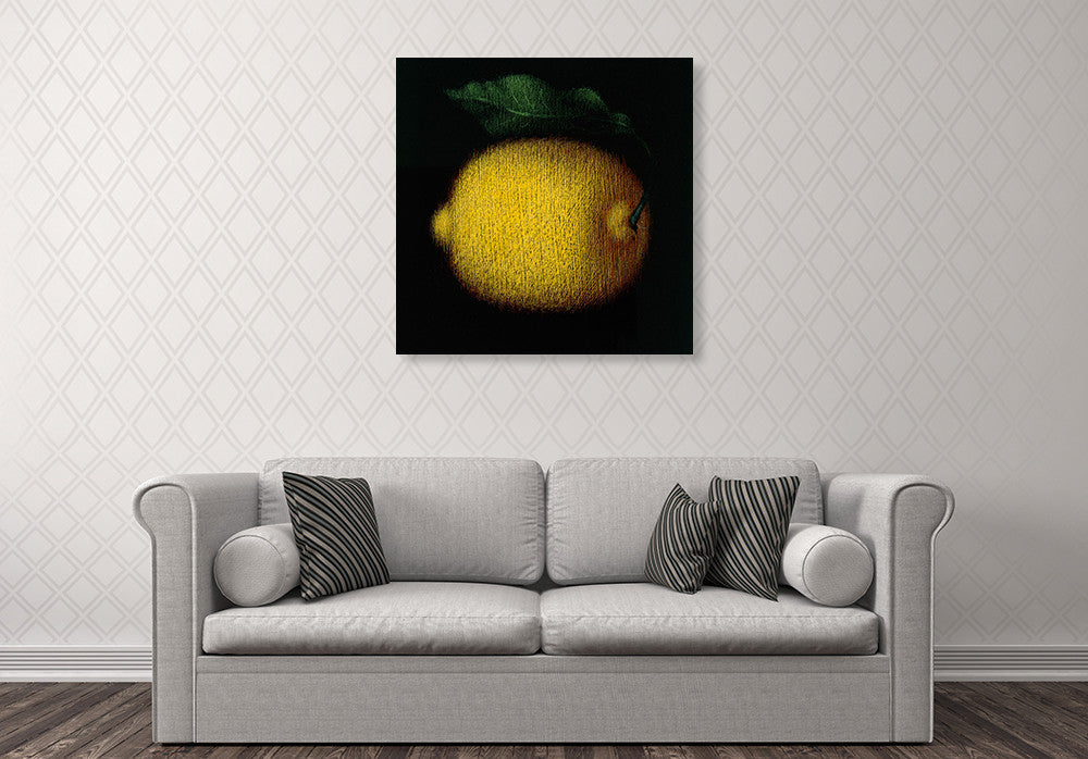 Lemon Wall Art Print on the wall