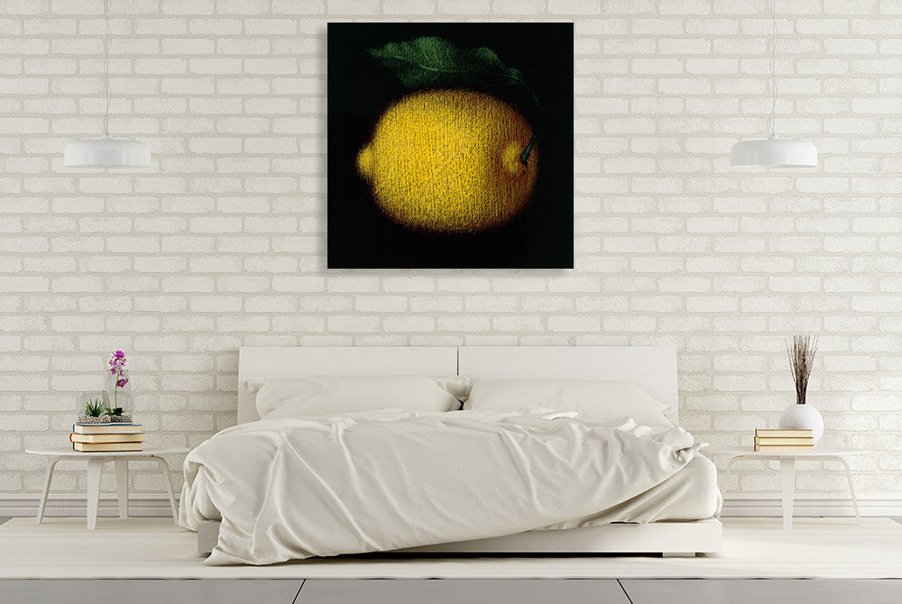 Lemon Wall Art Print on the wall