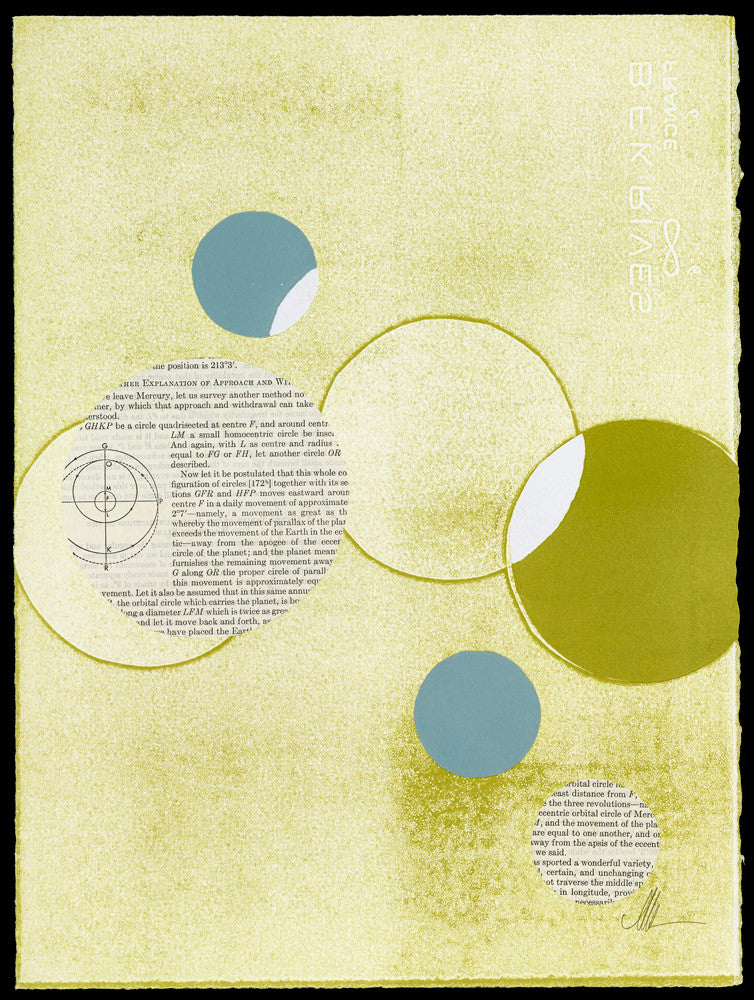 Light Lime Word Bubble Wall Art Print