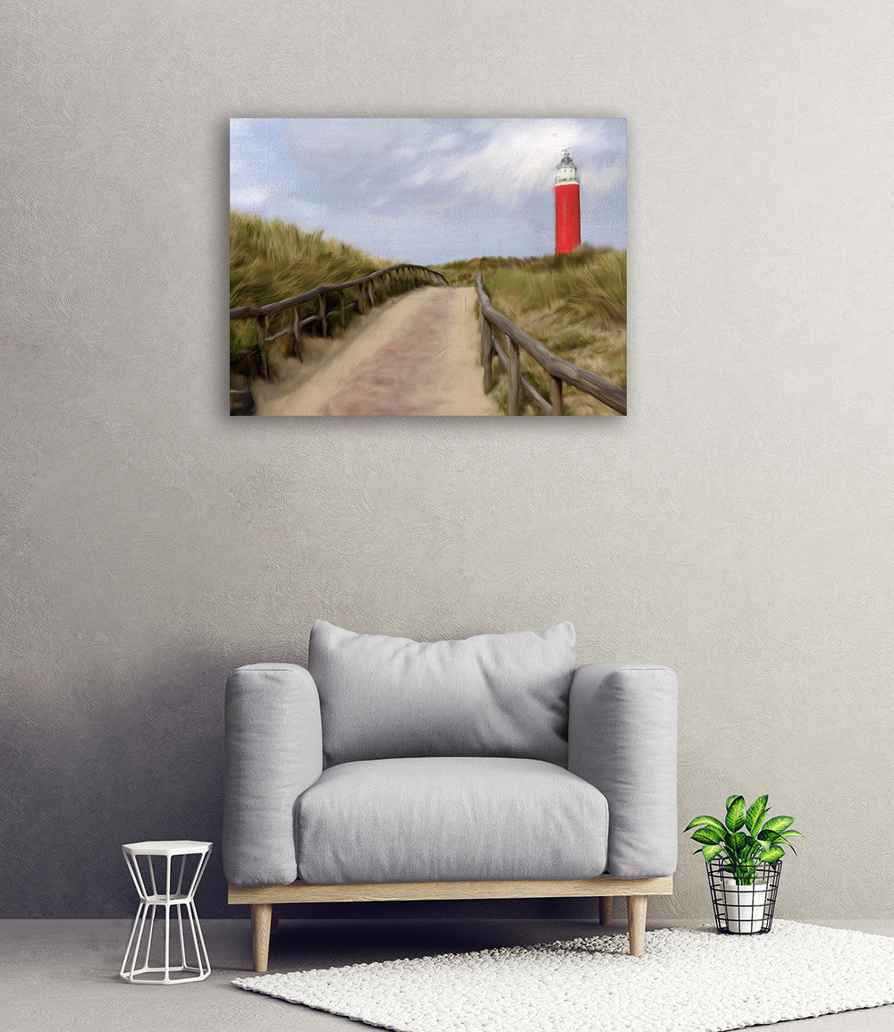 Lighthouse Wall Art Print on the wall