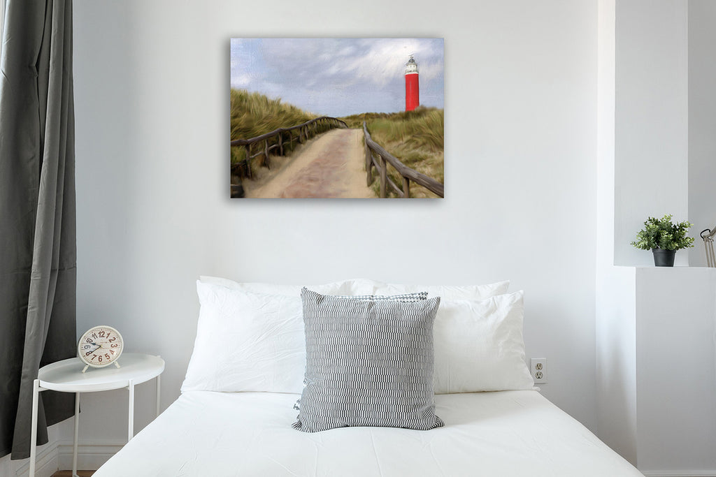 Lighthouse Wall Art Print on the wall