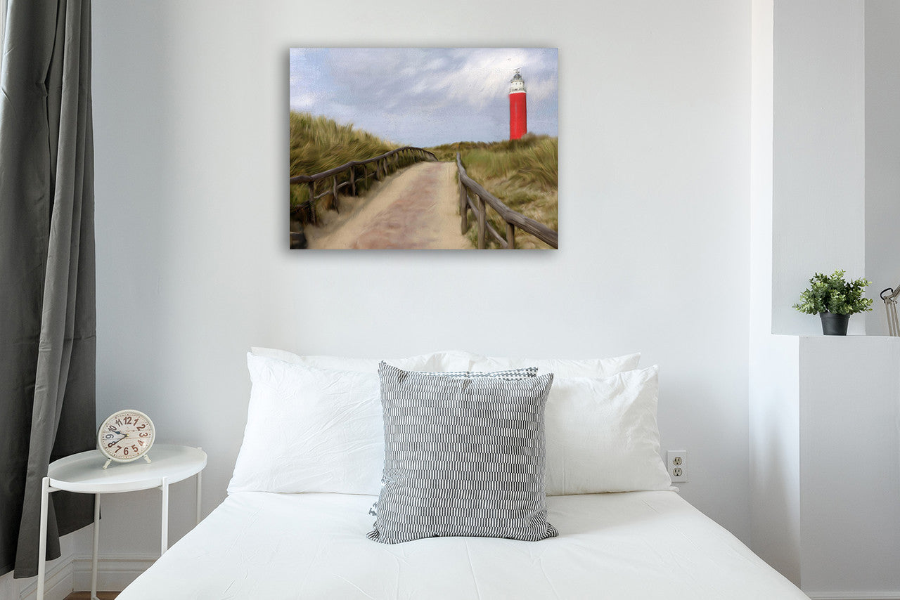 Lighthouse Wall Art Print on the wall
