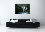 Lighting over the Sea Wall Art Print on the wall