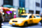 Lights of the City Taxi Wall Art Print