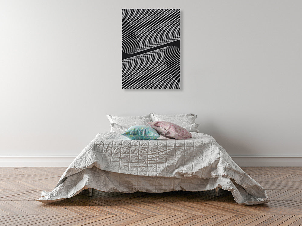 Linear Motion III Wall Art Print on the wall