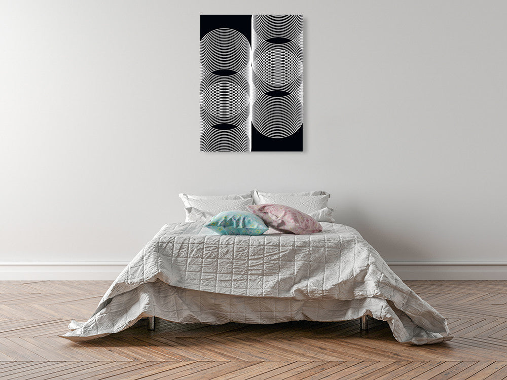 Linear Motion V Wall Art Print on the wall