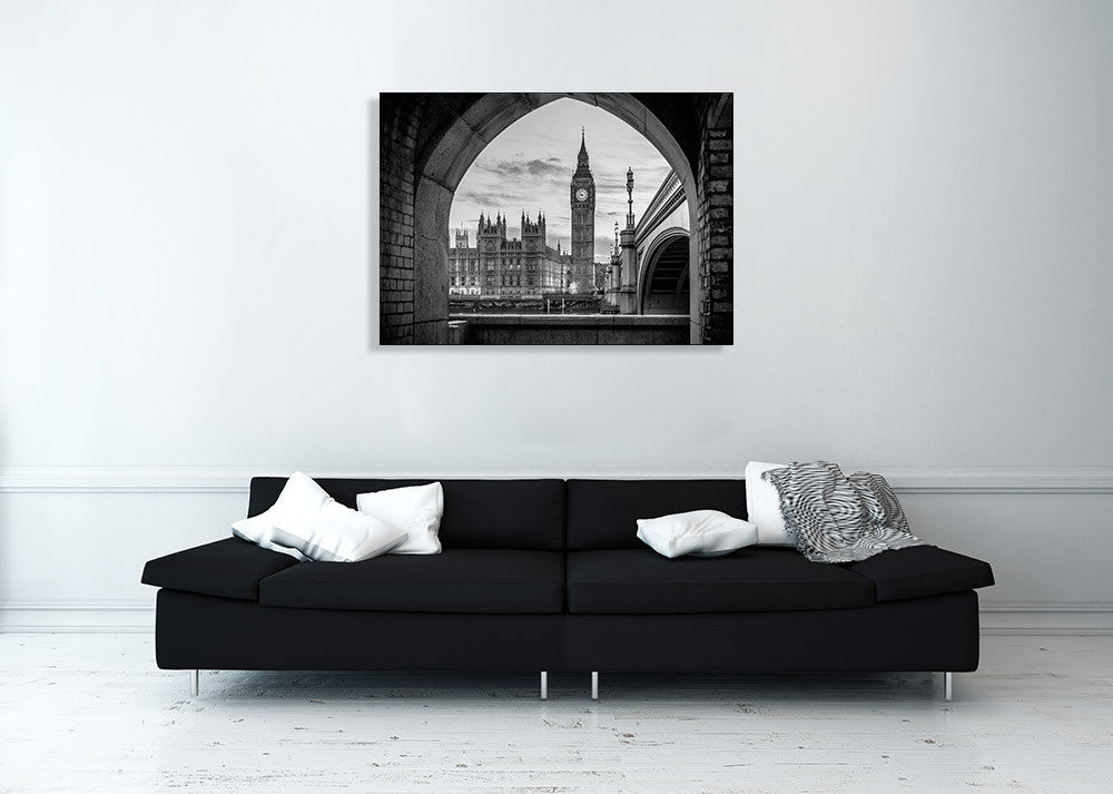 London Big Ben Tower Wall Art Print on the wall