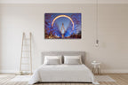 London Eye at Night Wall Art Print on the wall