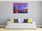 London Eye at Twilight Wall Art Print on the wall