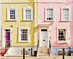 London Houses Spring Wall Art Print