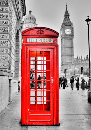 London Phone Wall Art Print