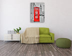 London Phone Wall Art Print on the wall