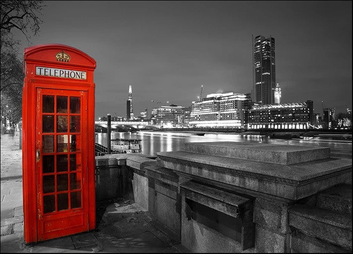 London Red Telephone Box Wall Print