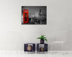 London Red Telephone Box Wall Print on the wall