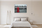 London Street Red Telephone Wall Print on the wall