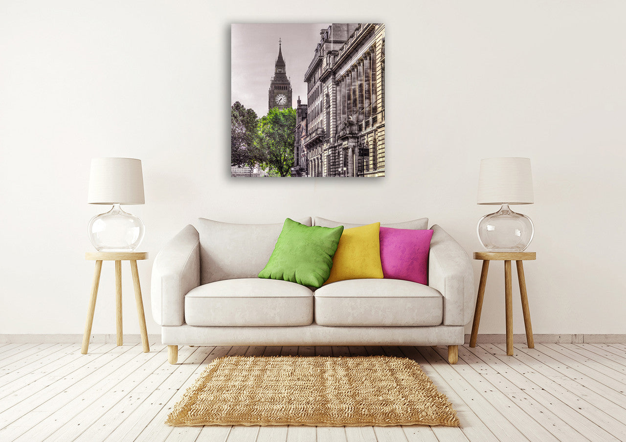 London Tree Wall Art Print on the wall