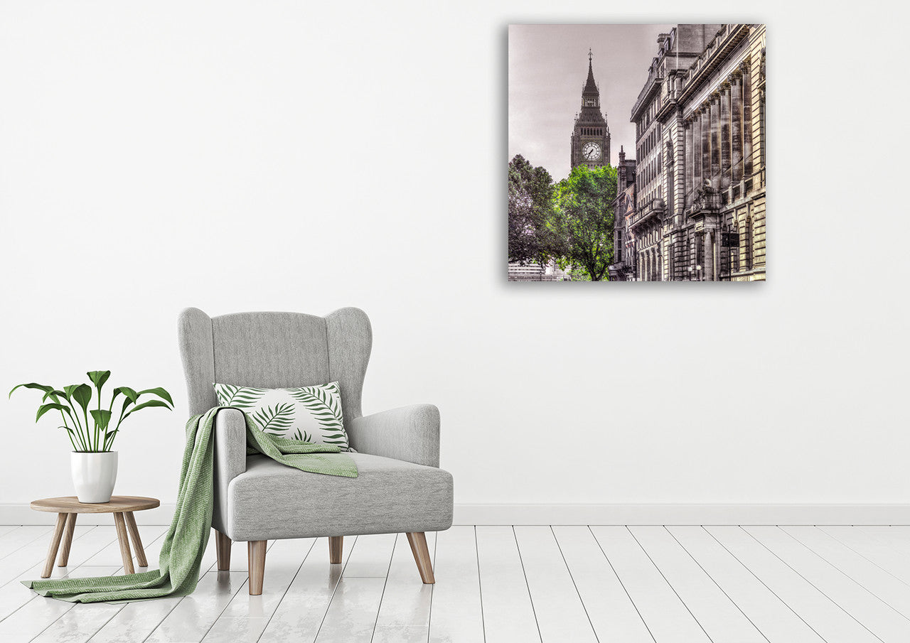 London Tree Wall Art Print on the wall